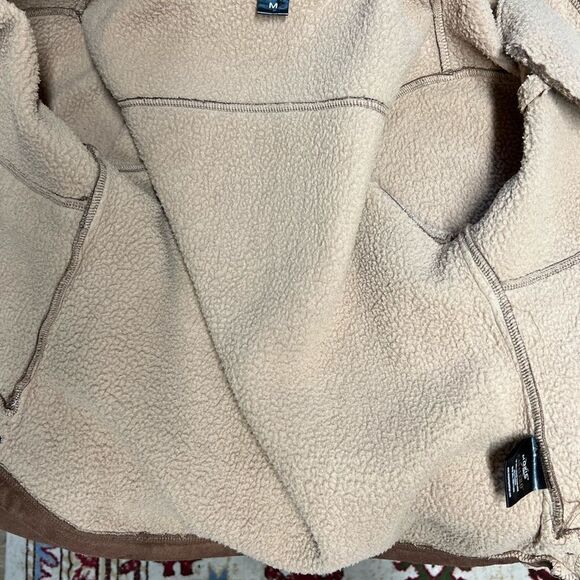 Moxie Equestrian Cavalero Techno Faux Suede Sherpa Stable Jacket Sz M - Picture 4 of 11